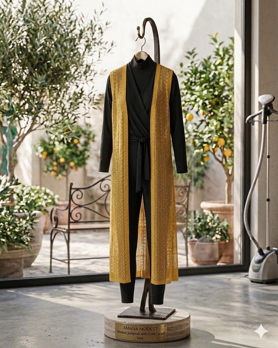Ensemble Burkini Gilet Doré