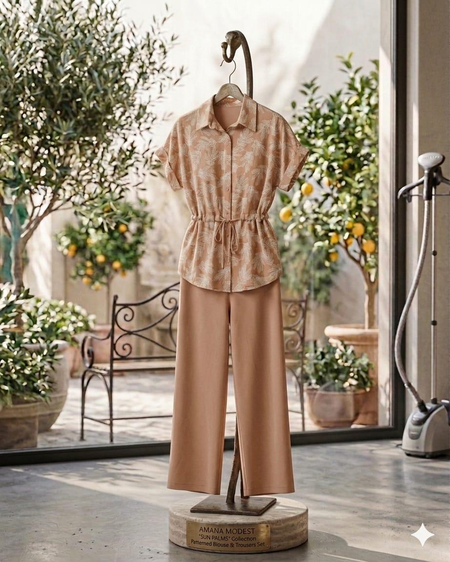 Ensemble d'Intérieur Sun Palms Camel